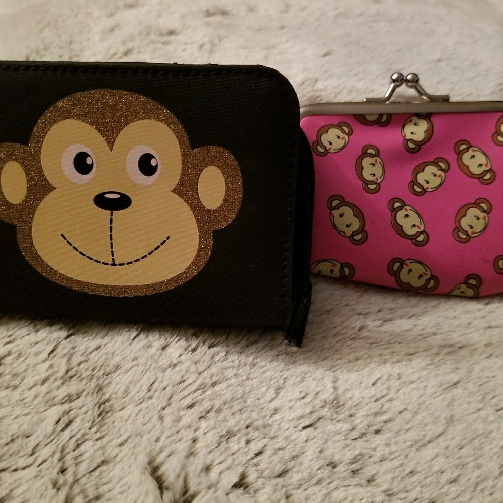 Two Small Monkey wallets